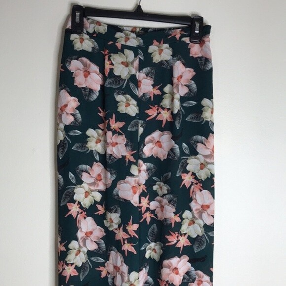 Show me your Mumu semi-sheer wide leg flare loose floral pants size medium - Picture 2 of 12